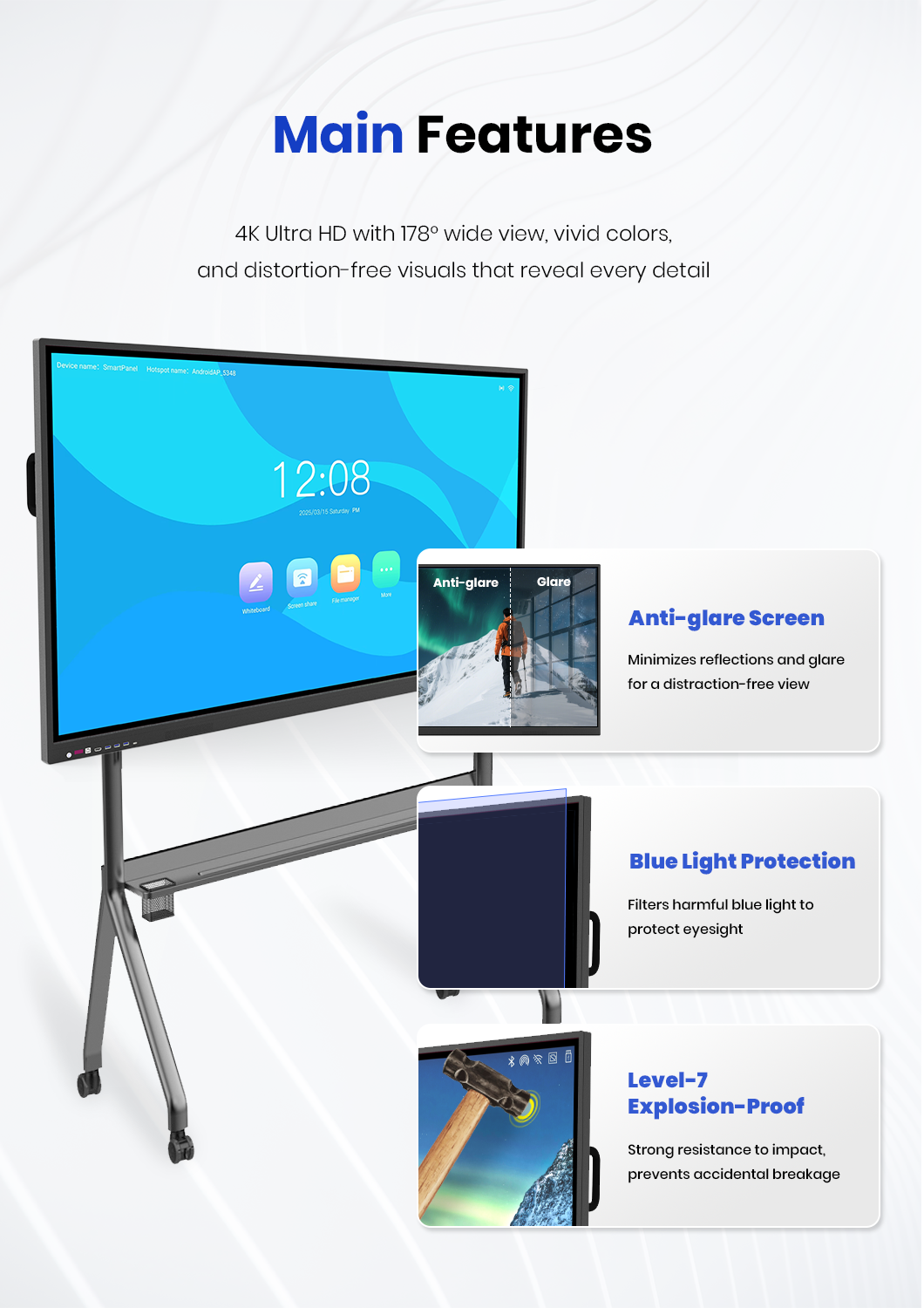 smart interactive whiteboard features