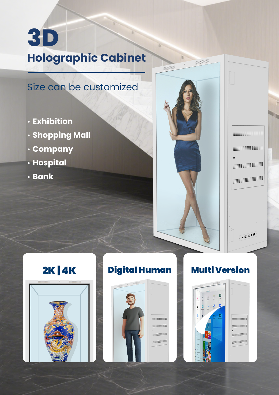 interactive 3D hologram box