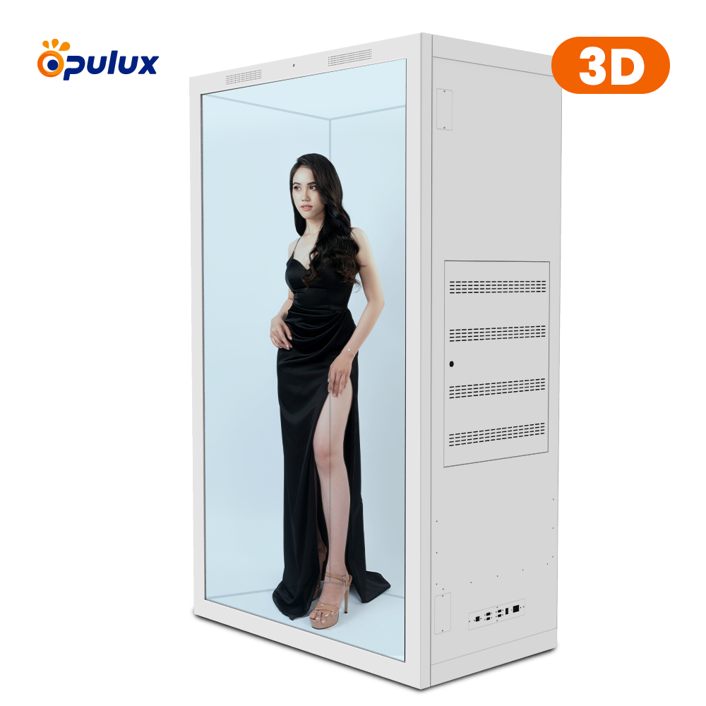10.1-86 Inch AI Digital Human Interactive 3d Hologram Box Transparent Lcd showcase Touch Screen Holoportation Real Time Projection
