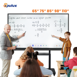 65-110 Inch Best Interactive Whiteboard Smart Board Interactive Flat Panel Dual System for Classroom School Teaching and Business