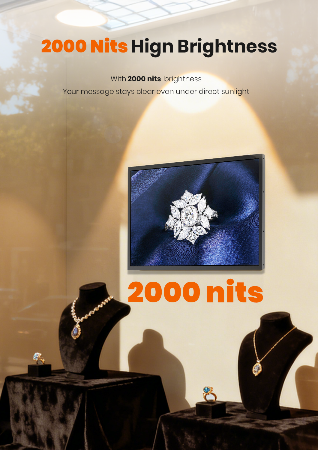 2000 nits HD local dimming display