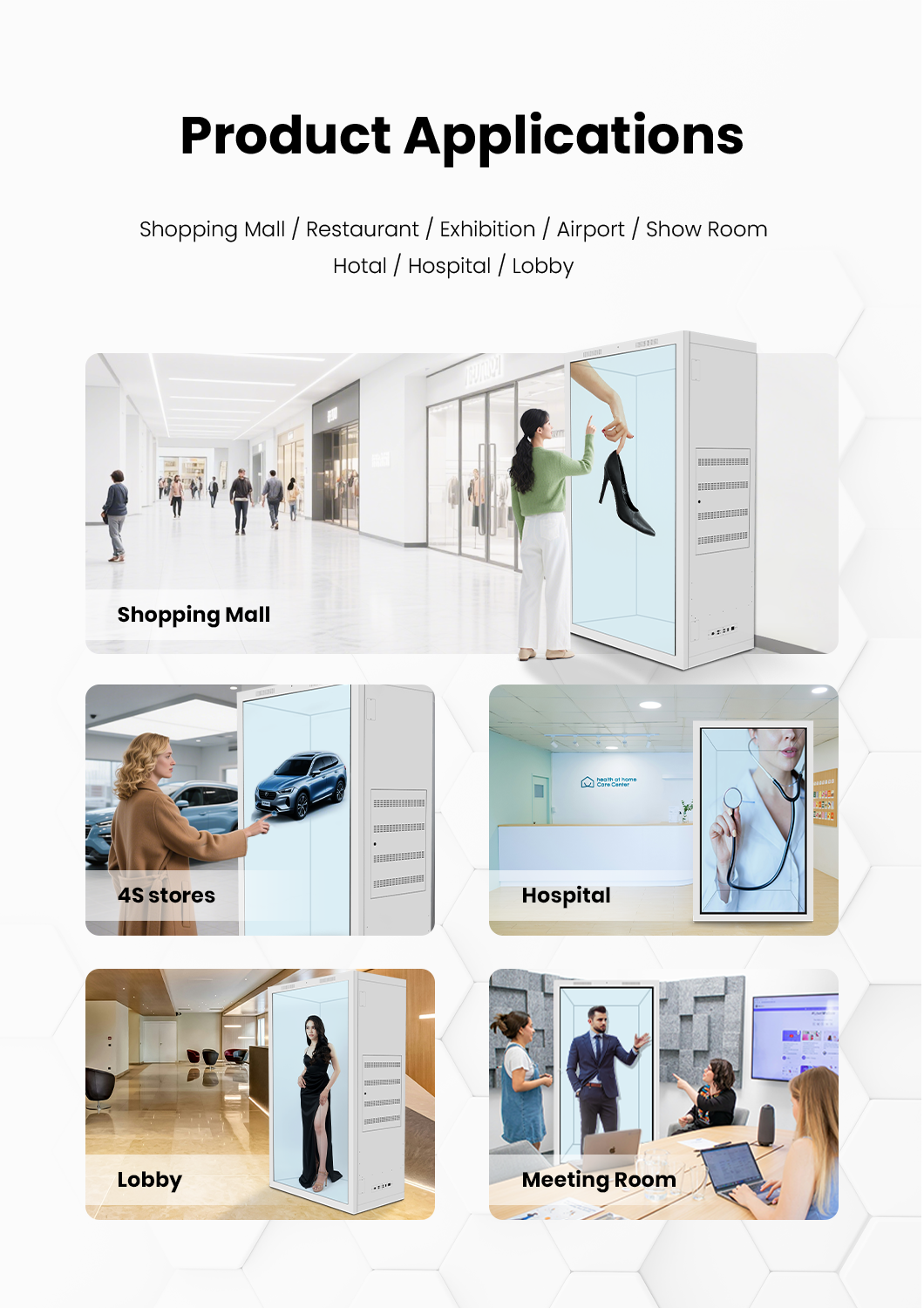 interactive 3D hologram box applications