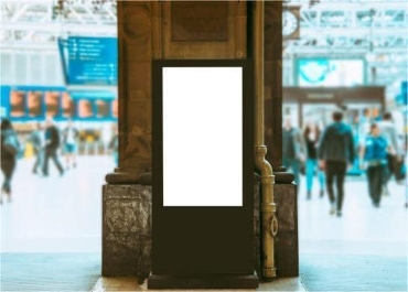 chiosco di segnaletica digitale da pavimento