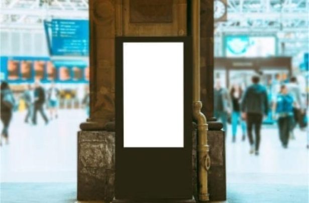 floor-standing digital signage kiosk